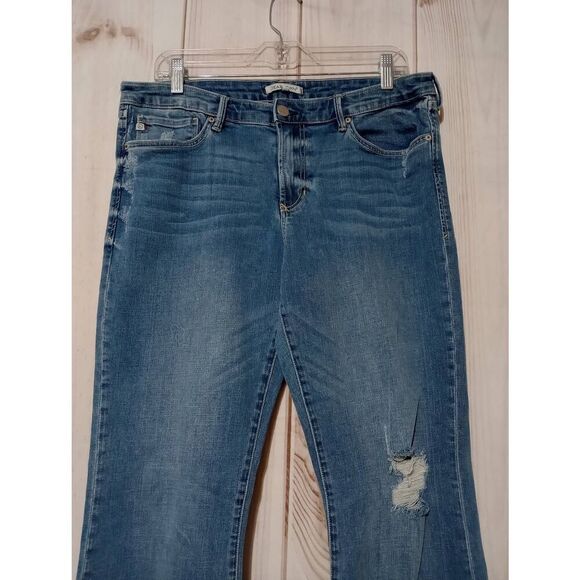 Dear John Jeans Ladies 32 Sloan‎ Bootcut Distressed - Picture 3 of 10